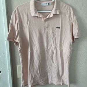 Lacoste Pale Pink Classic Pique Polo